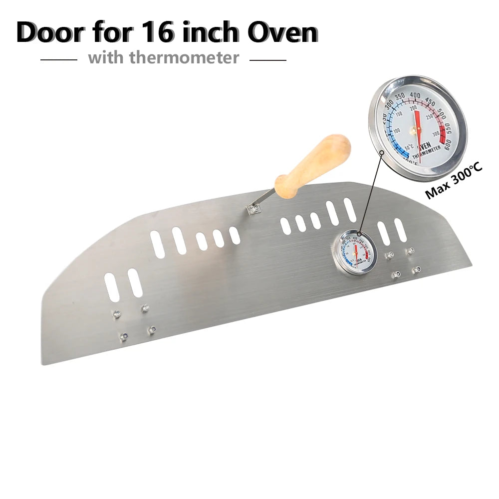 Onilini 12 inch or 16 inch Pizza Oven Door for OONI Koda, Perfected Size for OONI Koda Pizza Oven