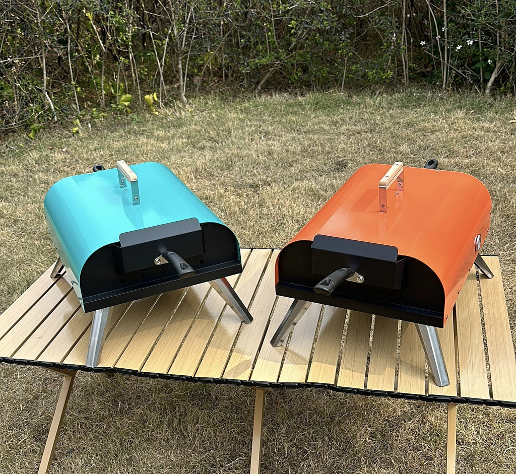 2025 New Factory-Sold Camping Oven Metal Stove For Pizza Bread BBQ With Pizza Stone Accessory Wood Fired New Method Baking