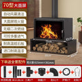 Large-screen Real-fire Fireplace, Wood-burning Stove for Heating, Firewood Stove Cast Iron Fireplac fireplace био камин