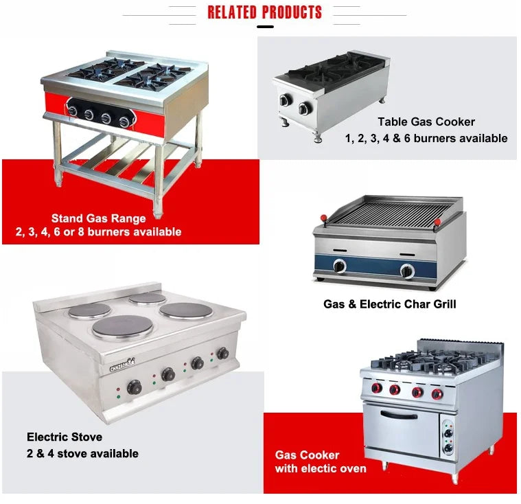 Standing Gas Burner Multi-cooker Cooktop Commercial Restaurant Equipment Gas Burner For Pizza Oven