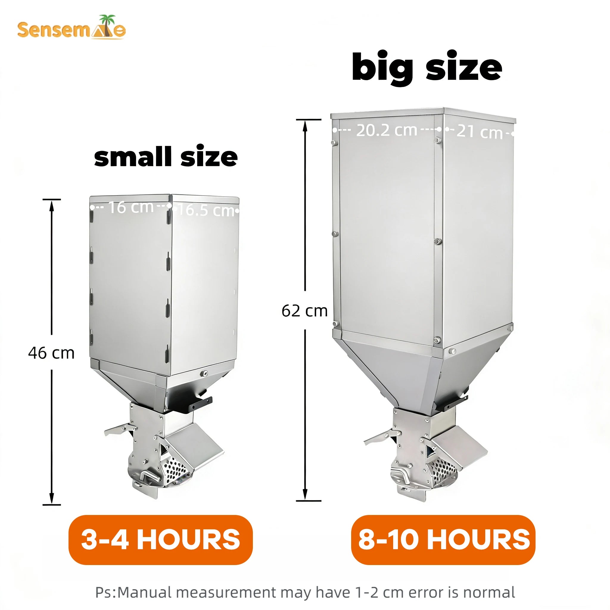 Fire Wood Heater Portable Camping Stove with Pellet Hopper Chimney Pipe Smokeless Wood Stove for Outdoor Cooking Tent Heating